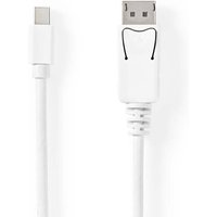 Mini displayport kabel displayport 14 mini displayport hane displayport hane 48 gbps nickelplaterad 200 m rund pvc vit blister Mini displayport kabel displayport 14 mini displayport hane displayport hane 48 gbps nickelplaterad 200 m rund pvc vit blister von Nedis