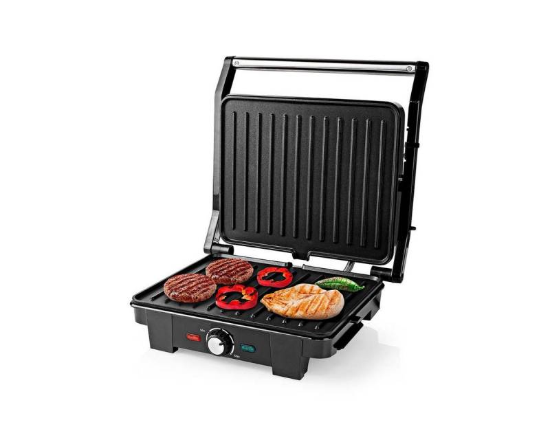 Nedis Paninigrill Kontaktgrill Grill Tischgrill Panini 2200W Anti-Haft-Beschichtung von Nedis