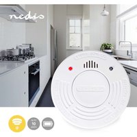 Rauchmelder batteriebetrieben batterielebensdauer bis zu 10 jahre en 14604 mit pausentaste mit pruftaste 85 db abs wei 40323227 40323227 von Nedis