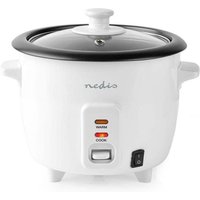 Nedis - Reiskocher 0,6 l 300 w Aluminium-Dampfgarer Antihaftbeschichtung Abnehmbare Schüssel Automatische Abschaltung von Nedis
