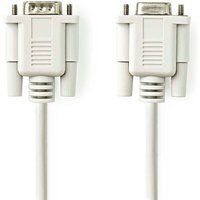 Serie kabel d sub 9 pin hane d sub 9 pin hona nickel platerad 200 m rund pvc elfenben label 83960216 83960216 83960216 83960216 83960216 von Nedis