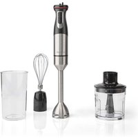 Nedis - Stabmixer 800 w geschwindigkeitsstufen variable geschwindigkeitsregelung zerkleinerer aluminium schwarz 41365629 von Nedis