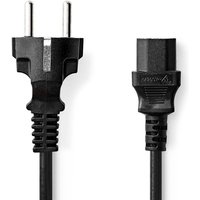 Stromkabel schutzkontaktstecker iec 320 c13 gerade gerade vernickelt 100 m rund pvc schwarz label Stromkabel schutzkontaktstecker iec 320 c13 gerade gerade vernickelt 100 m rund pvc schwarz label von Nedis
