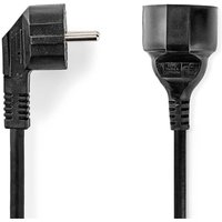 Stromkabel schutzkontaktstecker schutzkontaktsbuchse abgewinkelt gerade vernickelt 200 m rund pvc schwarz label 83962278 83962278 83962278 83962278 von Nedis