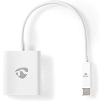 Usb c adapter usb 32 gen 1 usb c stecker vga buchse 15p 1080p 5 gbps 020 m rund vernickelt pvc wei kunststofftasche von Nedis