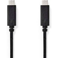 Nedis - USB-Kabel usb 3.2 Gen 1 usb-c™ Male usb-c™ Male 60 w 4K@60Hz 5 Gbps Vernickelt 2,00 m Rund pvc Schwarz Box von Nedis