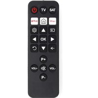 Universal fernbedienung vorprogrammiert 2 gerate disney button netflix button infrarot schwarz Universal fernbedienung vorprogrammiert 2 gerate disney button netflix button infrarot schwarz von Nedis