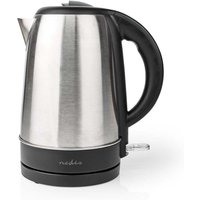 Nedis - Wasserkocher 17 l edelstahl aluminium schwarz drehbar um 360 grad verstecktes heizelement strix steuerung boil dry funktion 52950659 52950659 von Nedis