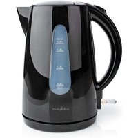 Nedis - Wasserkocher 17 l kunststoff schwarz drehbar um 360 grad verstecktes heizelement strix steuerung boil dry funktion 40794959 40794959 40794959 von Nedis