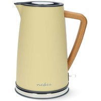 Nedis - Wasserkocher 17 l soft touch gelb um 360 grad drehbar verdecktes heizelement strix controller boil dry protection 87907459 87907459 87907459 von Nedis