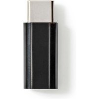 Nedis - Usb c adapter usb 20 usb c stecker usb micro b buchse 480 mbps rund vernickelt schwarz box von Nedis