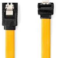 Sata kabel 6 gbps sata 7 pin hona sata 7 pin hona nickelplaterad 100 m platt pvc gul plastpase 38748890 38748890 von Nedis