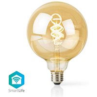 SmartLife led vintage lampa Wi-Fi E27 360 lm 4.9 w Varm till cool vit 1800 - 6500 k Glas Android™ / ios Globe 1 st. von Nedis