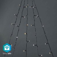 Smartlife weihnachtsbeleuchtung baum wi fi warm bis kaltwei 200 leds 200 m 5 x 4 m android ios von Nedis