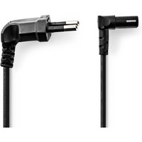 Stromkabel euro man iec 320 c1 abgewinkelt abgewinkelte 90 - nickel plattiert 200 m flach pvc schwarz etikett 83961338 83961338 83961338 83961338 von Nedis