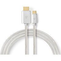 Usb c adapter usb 32 gen 1 usb c male hdmi connector 4k60hz 18 gbps 200 m rund vergoldet geflochten nylon aluminium box mit abgedecktem fenster Usb c adapter usb 32 gen 1 usb c male hdmi connector 4k60hz 18 gbps 200 m rund vergoldet geflochten nylon aluminium box mit abgedecktem fenster von Nedis