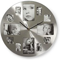 Wanduhr durchmesser 400 mm metall silber von Nedis