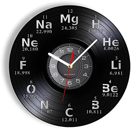 Nedlon Vinyl-Schallplatten, chemisches Element, Periodensystem, Vinyl-Schallplatten-, Wissenschaft, Chemie, Kunstwerk, Dekor, Schule, Klassenzimmer, Labor, Vintage- von Nedlon