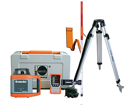 Nedo SIRIUS 1 H selbstnivellierender Rotationslaser im Set mit Stativ und Flexilatte Baulaser Nivellierlaser Laser mit Laserempfänger, Laserklasse 2 … Nedo SIRIUS 1 H selbstnivellierender Rotationslaser im Set mit Stativ und Flexilatte Baulaser Nivellierlaser Laser mit Laserempfänger, Laserklasse 2 … von Nedo