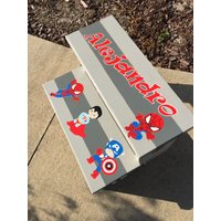 Zweistufiger Tritthocker Für Kinder von NeeNeesWorkshop