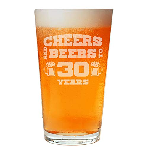 NeeNoNex Bierglas zum 30. Geburtstag, Geschenk zum 30. Geburtstag von NeeNoNex