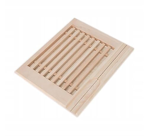 Brotschneidebrett mit Krümelrost aus Buchenholz 35,5x29 cm von Need Sleep