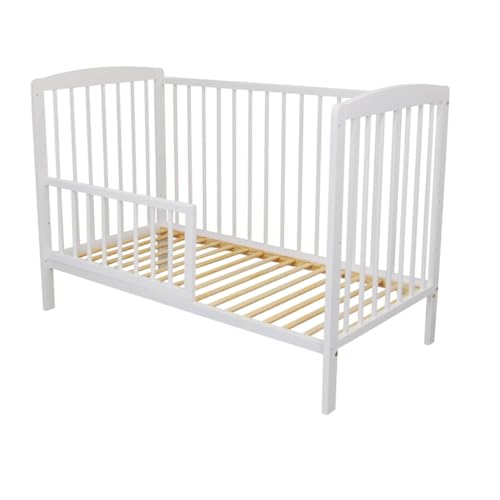 Need Sleep Rausfallschutz für Kinder aus MDF, Bettgitter für babybett, 120 x 28 cm, Bettschutzgitter für Kleinkinder und Babys, weiß (70x31 weiß) von Need Sleep