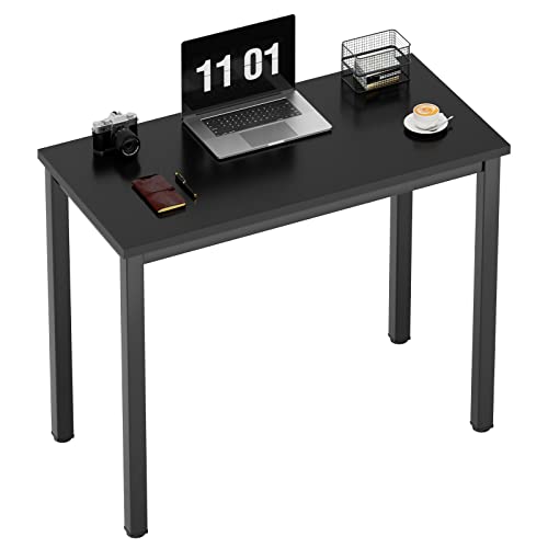 Need Computertisch Kleiner Schreibtisch 80x40 cm PC Tisch Bürotisch Arbeitstisch Esstisch für Home Office, Schwarz von Need