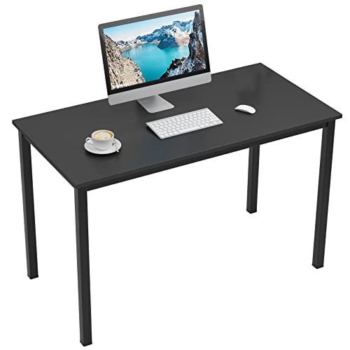 Need Schreibtisch Computertisch 120x60cm PC Tisch Bürotisch Arbeitstisch Esstisch für Home Office, Schwarz AC3CB-120-N von Need