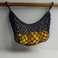 Handgemachte Tasche Häkeln Obst & Gemüse Hängematte | Platzsparender Küchenorganizer Hergestellt in Der Ukraine von NeedfulThingsShopUA