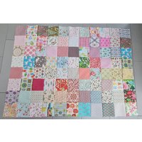 Patchworkdecke Mit Namen Kinderdecke Ca. 140 X 100 cm/Geschenk Zur Geburt Für Mädchen Bunt von NeedleArtGermany