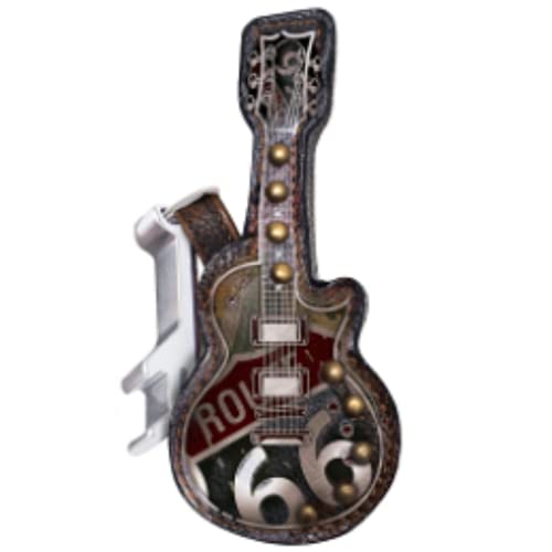 Miniatur Route 66 Gitarre geformt Leder Flaschenöffner klein Western Country Zubehör Einzigartiges Geschenk für Männer und Frauen 4,5 Zoll von Needzo