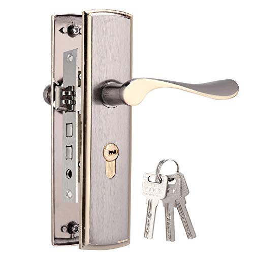 Neel Türschloss-Set, Silent Lock Body Tür Türbeschläge Türschalter, langlebiges Aluminium-Türschloss, für Schlafzimmer mit Innentür von Neel