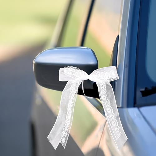 Neerow Autoschleifen Hochzeit, 30 Stück Schleifen Auto Hochzeit Weiß, Hochzeitsschleifen fürs Auto, 11 * 15cm Antennenschleifen Autoschmuck für Hochzeit Party Geburtstag Geschenverpackung Neerow Autoschleifen Hochzeit, 30 Stück Schleifen Auto Hochzeit Weiß, Hochzeitsschleifen fürs Auto, 11 * 15cm Antennenschleifen Autoschmuck für Hochzeit Party Geburtstag Geschenverpackung von Neerow