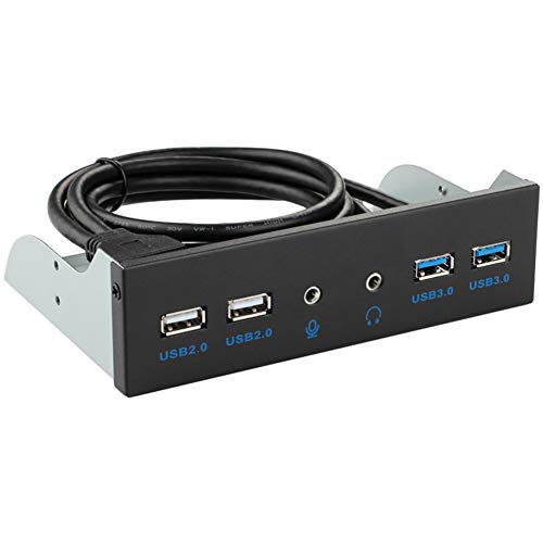 NeeyBing USB 2.0 USB 3.0 3.5 mm Audio Frontpanel USB 3.0 Hub Splitter Interne Combo Halterung Adapter für Desktop 5,25 Zoll optisches Laufwerk Bit vorne NeeyBing USB 2.0 USB 3.0 3.5 mm Audio Frontpanel USB 3.0 Hub Splitter Interne Combo Halterung Adapter für Desktop 5,25 Zoll optisches Laufwerk Bit vorne von NeeyBing