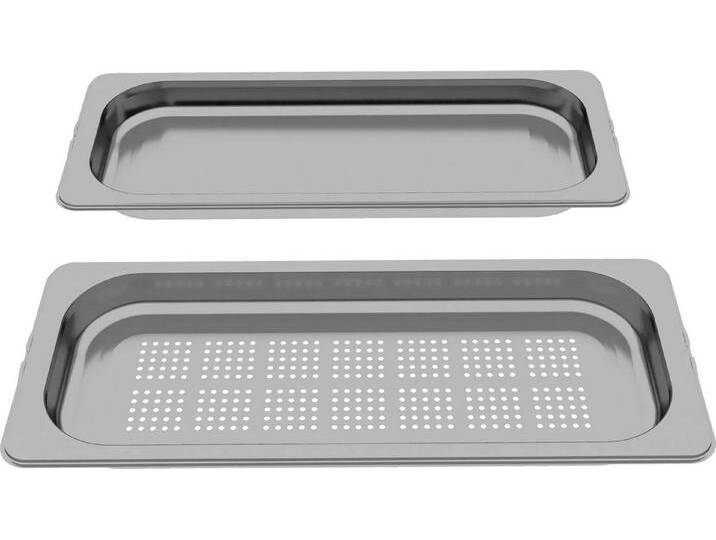 NEFF Auffangbehälter Z1650DU0, Edelstahl, (2-tlg), grau von Neff