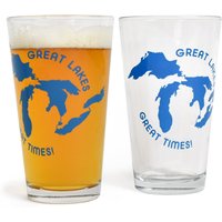 Great Lakes Times Pint Glas von NeighborlyShop
