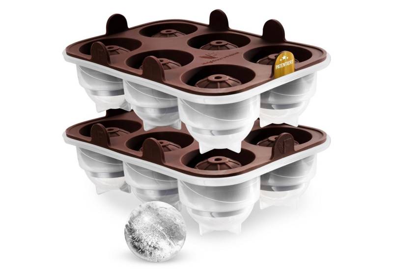 Eiswürfelform Eiswürfelform 2er Pack 12x Eiswürfel Platin-Silikon Eis Kugel Form, (2er Pack) von Neighbour's Friend