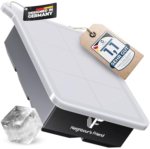 Neighbour's Friend Eiswürfelform groß - 6x XXL Eiswürfel für Cocktails, Whisky & Longdrinks - Platinsilikon Eiswürfelform mit Deckel spülmaschinengeeignet - Rieseneiswürfelform XL von Neighbour's Friend