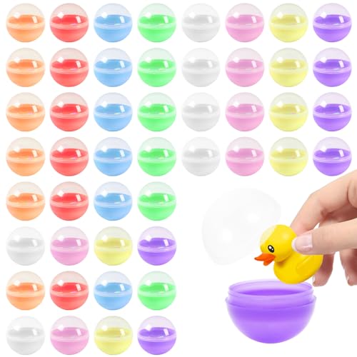 Neikafan 100 Stück 2.8cm Kleine Plastikkugeln zum Befüllen Durchsichtige Kugeln zum Befüllen Plastikkugeln zum Basteln für Befüllbare Weihnachtskugeln Kaugummiautomat Kinderparty(Farbe zufällig) von Neikafan
