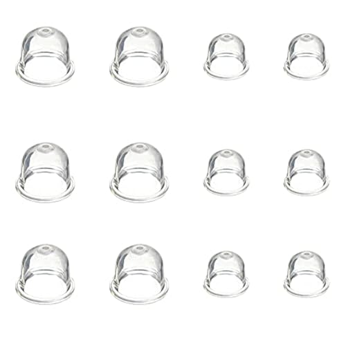 12 Stück Rasenmäher-Öl-Primer-Birne, Benzin-Kraftstoff-Primerpumpe, 19 mm und 22 mm, Maschinenöl-Primerbirne für Benzin-Säge, Kettensägen, Gebläse, Schneider, Heckenschere, Ölgrundierung von Neikafan