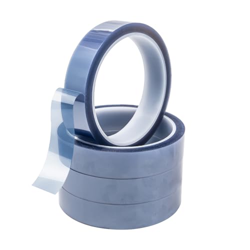 Neikafan Hitzebeständiges Klebeband 20 mm x 33 m 4 Rollen Sublimation Wärmeband, Hitzebeständiges Polyimid Klebeband Thermo Sublimation für Elektronik Leiterplatte Wärmeübertragung Vinyl von Neikafan