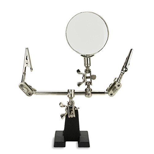 NEIKO 01902 Adjustable Helping Hand with Magnifying Glass, Third Hand Solder Aid, Soldering Wire Station Stand with Dual Alligator Clips and a Heavy Base, Beading & Jewelry Making Tools, Solder Holder NEIKO 01902 Adjustable Helping Hand with Magnifying Glass, Third Hand Solder Aid, Soldering Wire Station Stand with Dual Alligator Clips and a Heavy Base, Beading & Jewelry Making Tools, Solder Holder von Neiko