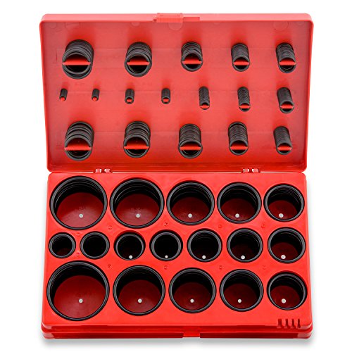 Neiko® Fleischteller Vesperbrettchen eine O-Ring-Set aus langlebigem Gummi mit 32 SAE Größen | 407-piece Set, 50444A von Neiko