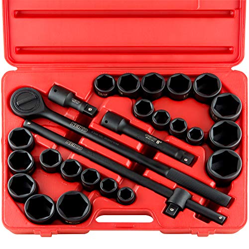 Neiko 02499 eine CR-V DRIVE IMPACT SOCKET SET (27 Stück), 3/10,2 cm von Neiko
