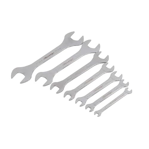 Neilsen CT4953 Schraubenschlüssel-Set, extra dünn, metrisch, 3 mm dick, verchromt und hochglanzpoliert, ideal für enge Räume, 7-teilig von Neilsen