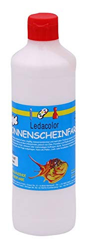 Nein Original Sonnenscheinfarbe | Extrem elastisch | Hochglänzend lackähnliche Hobbyfarbe | Bastelfarbe für Kinder | weitgehend wasserfest | für alle Untergründe | hoch-leuchtende Oberfläche | WEIß von Nein