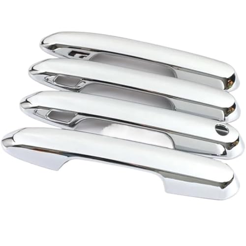 Neixlyi Auto Links Außentür Griff 4 stücke Dekorative Shell Protector Abdeckung Trim für rav4 2019-2022(Chrome) von Neixlyi