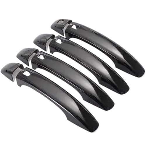 Neixlyi Autogriff Auto-Außentürgriff links A4 B8 2009–2016, glänzend schwarz für Chrom-Autotürgriff von Neixlyi