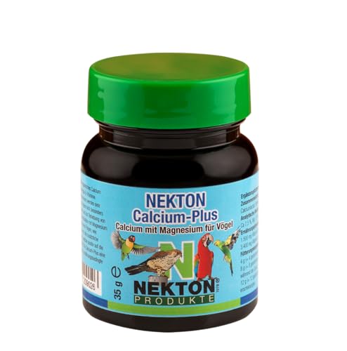 NEKTON-Calcium-Plus | Calcium mit Magnesium | Ergänzungsfuttermittel für Zier- und Greifvögel (35g) von NEKTON